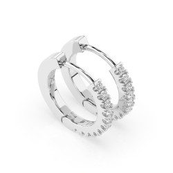 Kolczyki Wieczność z diamentami 102-10109-W-0.22 - Jubiler Sezam