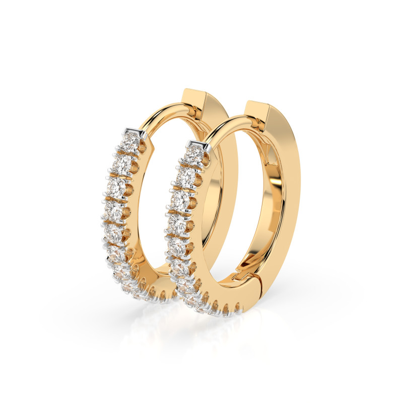 Kolczyki Wieczność z Diamentami KB 102-10109-Y-0.22