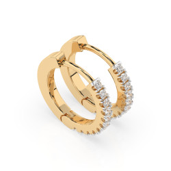 Kolczyki Wieczność z diamentami 102-10109-Y-0.22 - Jubiler Sezam