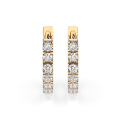 Kolczyki Wieczność z diamentami 102-10109-Y-0.42 - Jubiler Sezam
