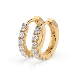 Kolczyki Wieczność z diamentami 102-10109-Y-0.42 - Jubiler Sezam