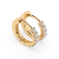 Kolczyki Wieczność z diamentami 102-10109-Y-0.42 - Jubiler Sezam