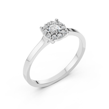 Pierścionek Soliter Wieczność z diamentami 101-10017/1-W-0.15