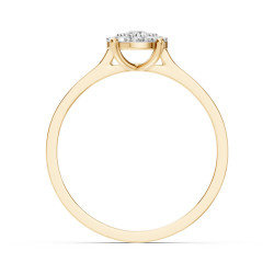 Pierścionek Soliter Wieczność z diamentami 101-10017/1-Y-0.15