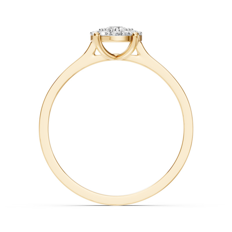 Pierścionek Soliter Wieczność z Diamentami KB 101-10017/1-Y-0.15