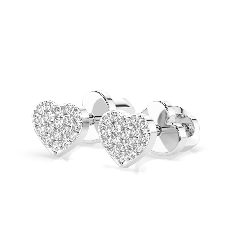 Kolczyki Iluzja z Diamentami KB 102-10097-W-0.18