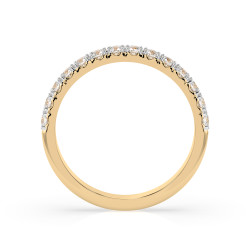 Pierścionek Wieczność z diamentami 101-10112-Y-0.42 - Jubiler Sezam