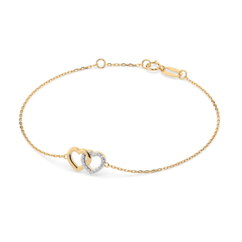 Bransoletka Minimalizm z Diamentami KB 105-10010-Y-0.08