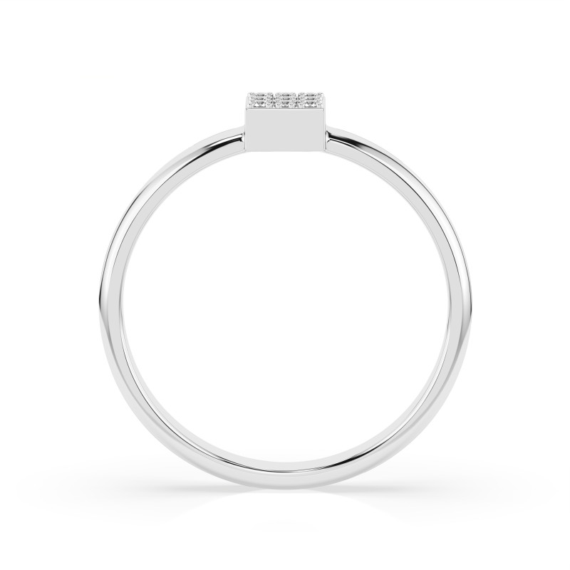 Pierścionek Iluzja z Diamentami KB 101-10063-W-0.05