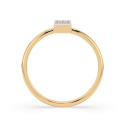 Pierścionek Iluzja z diamentami 101-10063-Y-0.05 - Jubiler Sezam