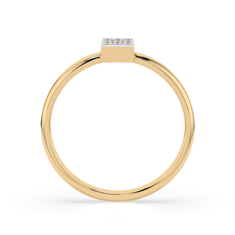 Pierścionek Iluzja z Diamentami KB 101-10063-Y-0.05