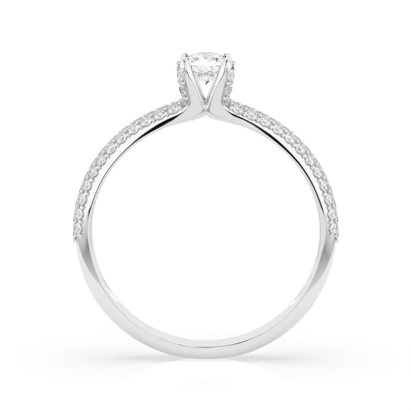 Pierścionek Soliter Wieczność z Diamentami KB 101-10023-W-0.17