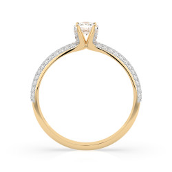 Pierścionek Soliter Wieczność z diamentami 101-10023-Y-0.17