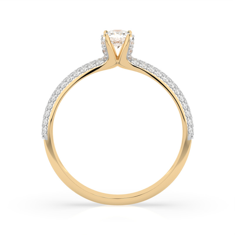 Pierścionek Soliter Wieczność z Diamentami KB 101-10023-Y-0.17