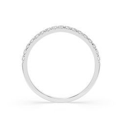 Pierścionek Wieczność z diamentami 101-10111-W-0.26 - Jubiler Sezam