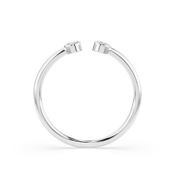 Pierścionek Minimalizm z diamentami 101-10088-W-0.04 - Jubiler Sezam