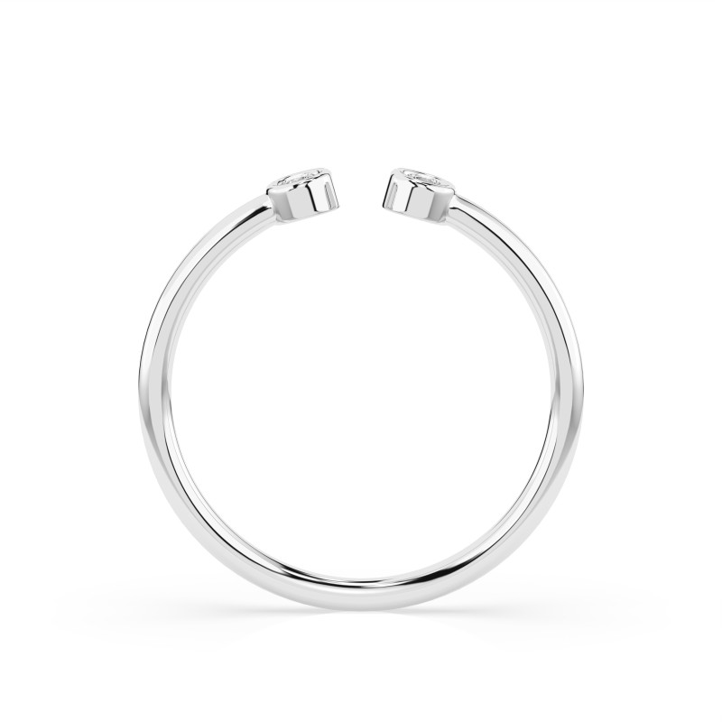 Pierścionek Minimalizm z Diamentami KB 101-10088-W-0.04