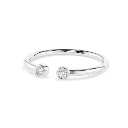 Pierścionek Minimalizm z diamentami 101-10088-W-0.04 - Jubiler Sezam