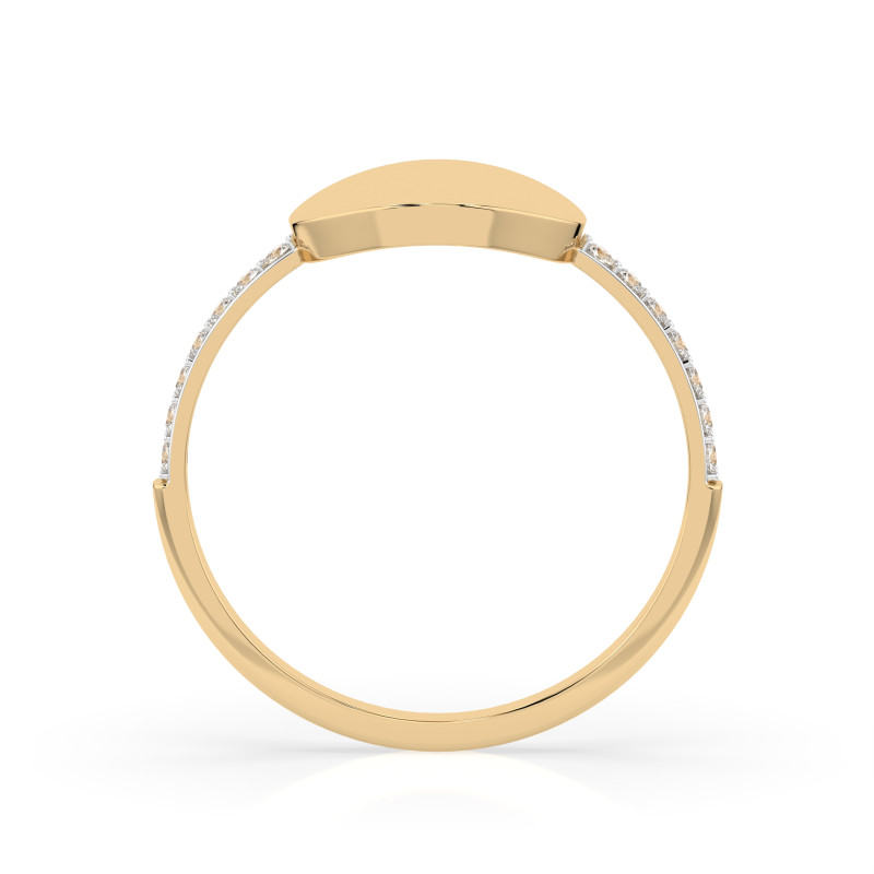 Pierścionek Minimalizm z Diamentami KB 101-10067-Y-0.14