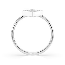 Pierścionek Iluzja z diamentami 101-10074-W-0.1 - Jubiler Sezam
