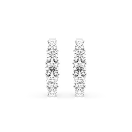 Kolczyki Wieczność z diamentami 102-10128-W-0.3 - Jubiler Sezam