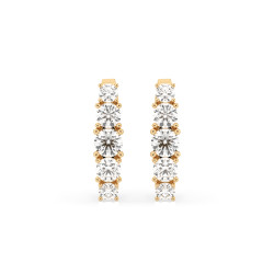 Kolczyki Wieczność z diamentami 102-10128-Y-0.3 - Jubiler Sezam