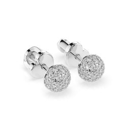 Kolczyki Iluzja z diamentami 102-10090/1-W-0.32 - Jubiler Sezam