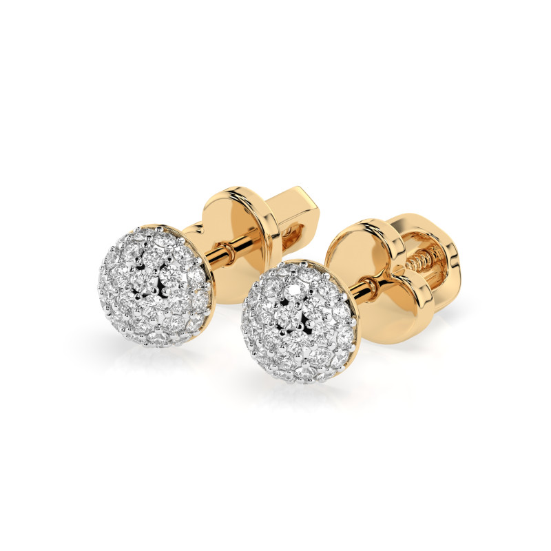 Kolczyki Iluzja z Diamentami KB 102-10090/1-Y-0.32