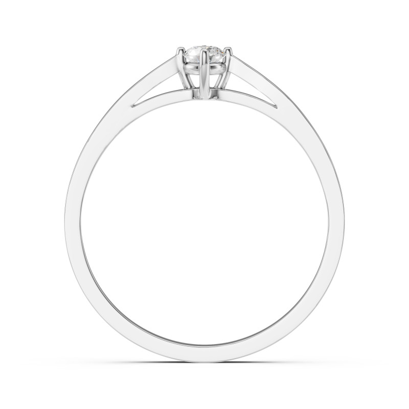 Pierścionek Soliter z Diamentem KB 101-10125-W-0.1