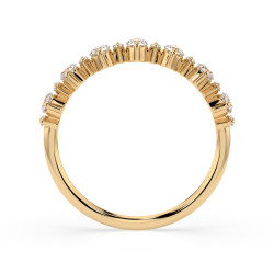 Pierścionek Wieczność z diamentami 101-10147-Y-0.42 - Jubiler Sezam