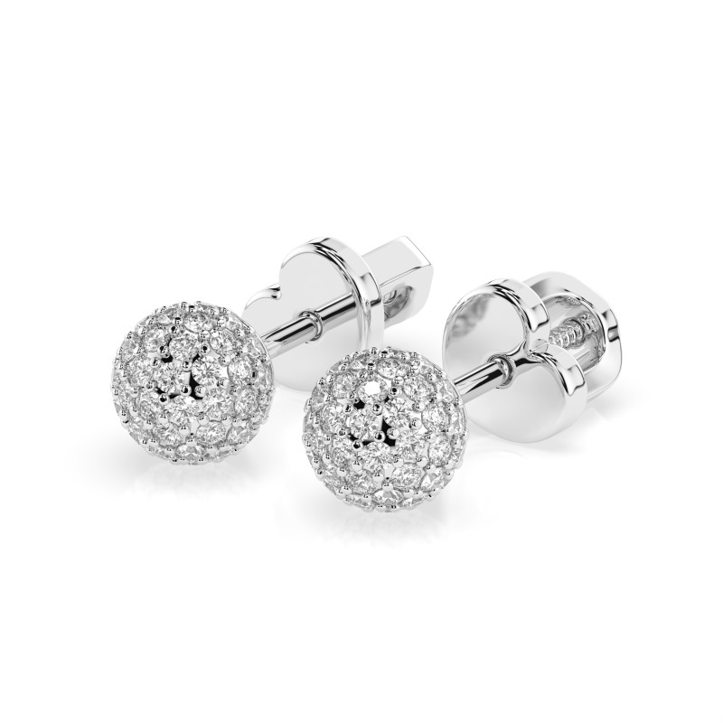 Kolczyki Iluzja z Diamentami KB 102-10090-W-0.46