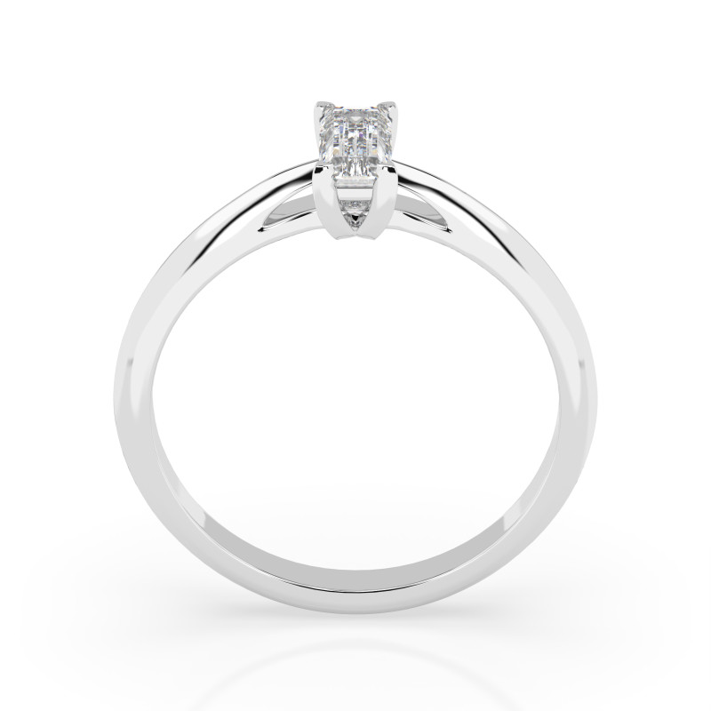 Pierścionek Soliter z diamentem 101-10190BAQ-W-0.3 - Jubiler Sezam