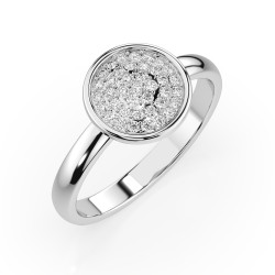 Pierścionek Iluzja z diamentami 101-10068-W-0.23 - Jubiler Sezam