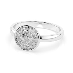 Pierścionek Iluzja z diamentami 101-10068-W-0.23 - Jubiler Sezam