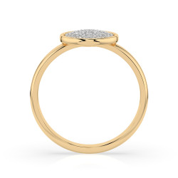 Pierścionek Iluzja z diamentami 101-10068-Y-0.23 - Jubiler Sezam