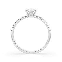 Pierścionek Soliter z diamentem 101-10041-W-0.3 - Jubiler Sezam