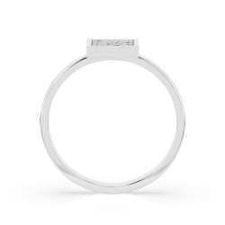 Pierścionek Iluzja z diamentami 101-10059-W-0.07 - Jubiler Sezam