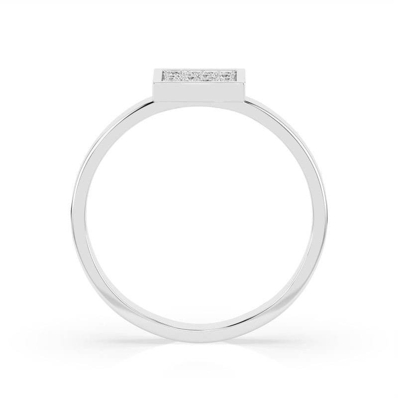 Pierścionek Iluzja z diamentami 101-10059-W-0.07 - Jubiler Sezam