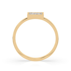 Pierścionek Iluzja z diamentami 101-10059-Y-0.07 - Jubiler Sezam