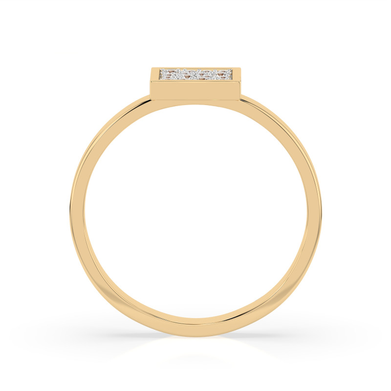 Pierścionek Iluzja z Diamentami KB 101-10059-Y-0.07