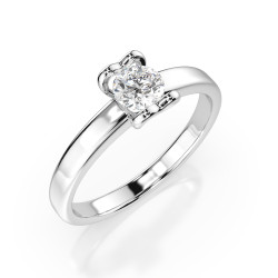 Pierścionek Soliter z diamentem 101-10013-W-0.3 - Jubiler Sezam