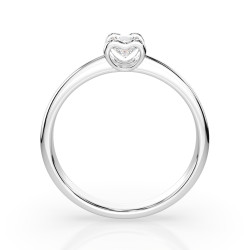 Pierścionek Soliter z diamentem 101-10013-W-0.3 - Jubiler Sezam