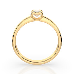 Pierścionek Soliter z diamentem 101-10013-Y-0.3 - Jubiler Sezam