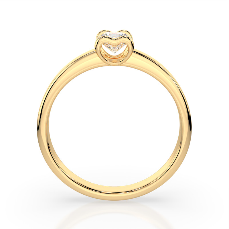 Pierścionek Soliter z Diamentem KB 101-10013-Y-0.3