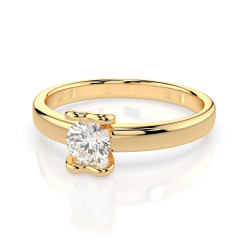 Pierścionek Soliter z diamentem 101-10013-Y-0.3 - Jubiler Sezam