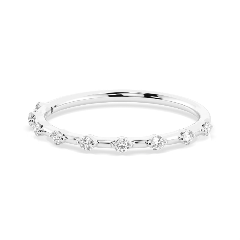 Pierścionek Wieczność z diamentami 101-10145-W-0.18 - Jubiler Sezam