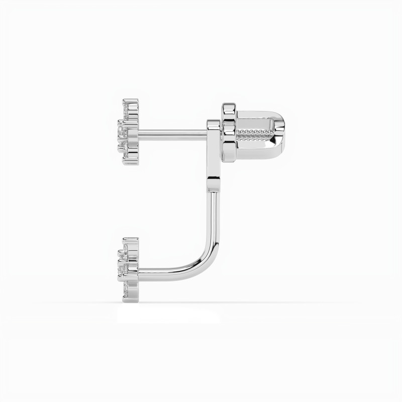 Kolczyki Iluzja z Diamentami KB 102-10195/1-W-0.25