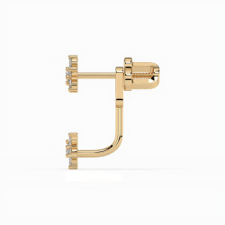 Kolczyki Iluzja z diamentami 102-10195/1-Y-0.25 - Jubiler Sezam