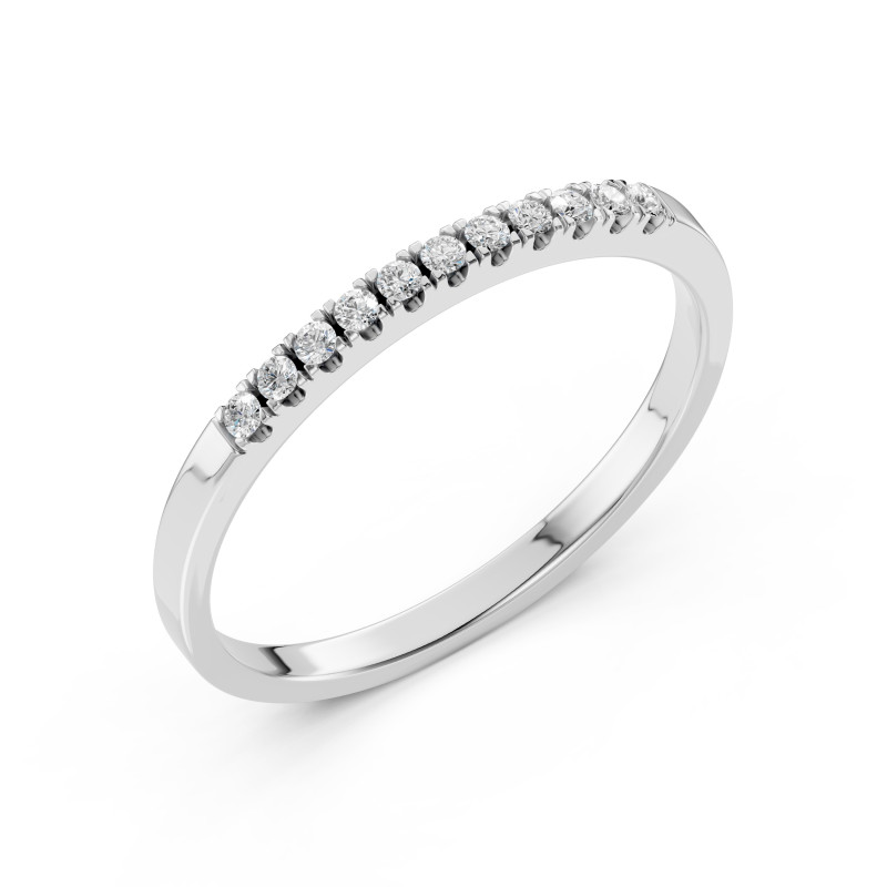 Pierścionek Wieczność z diamentami 101-10109-W-0.11 - Jubiler Sezam