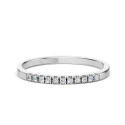 Pierścionek Wieczność z diamentami 101-10109-W-0.11 - Jubiler Sezam
